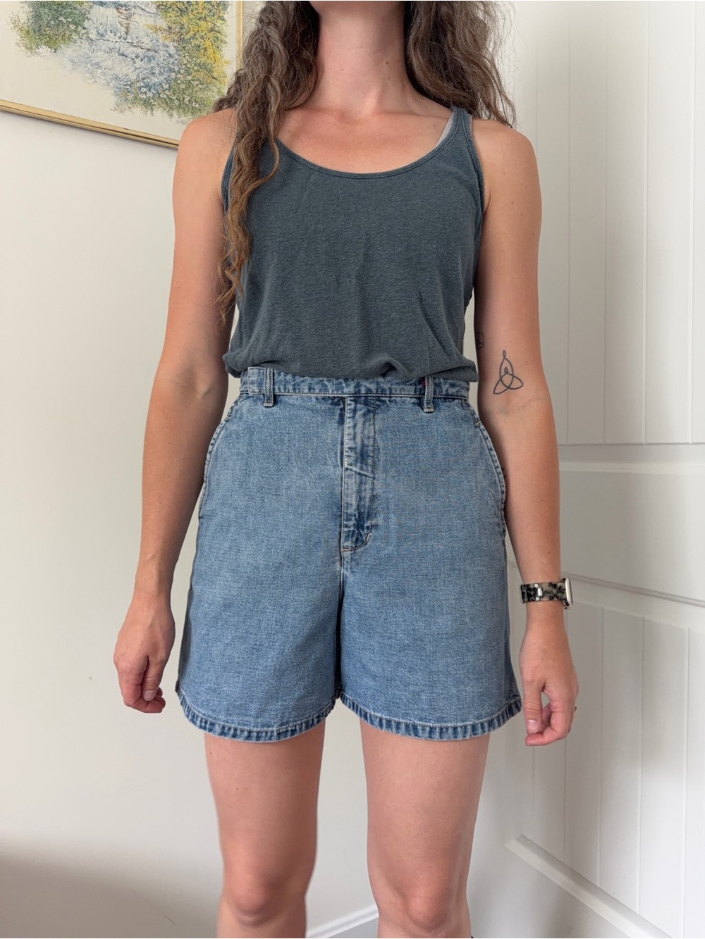 Vintage Gloria Vanderbilt Light Blue High Rise Jean Shorts